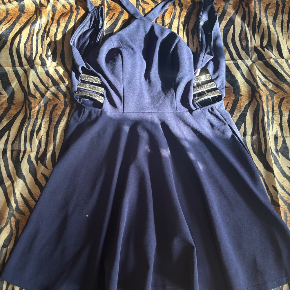 Elegant Navy Blue Dress